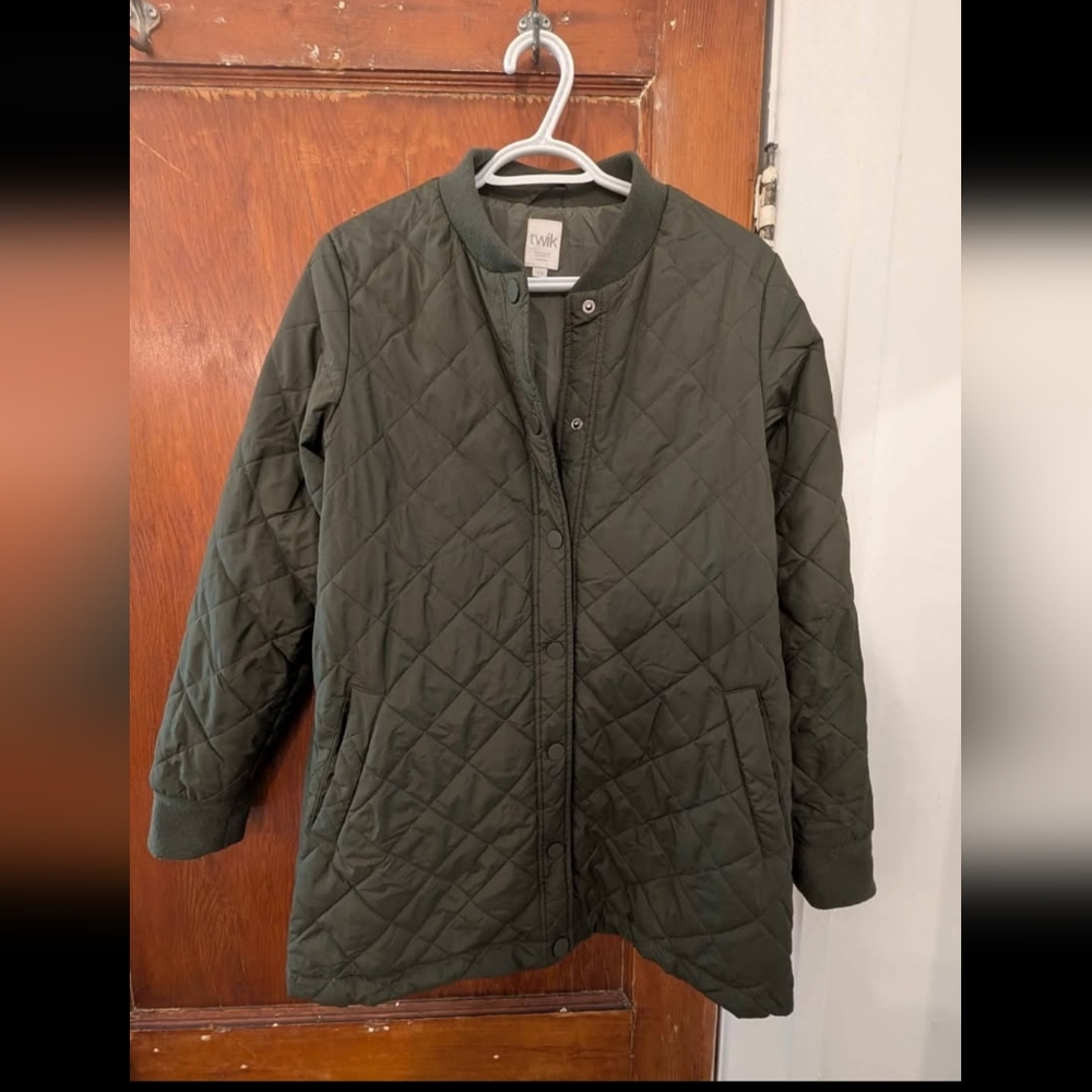 Universal Thread Dark Green Quilted Puffer Jacket